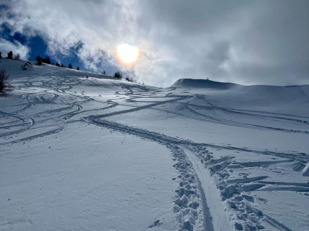 Ciaspole e sci alpinismo_inverno_Morgex